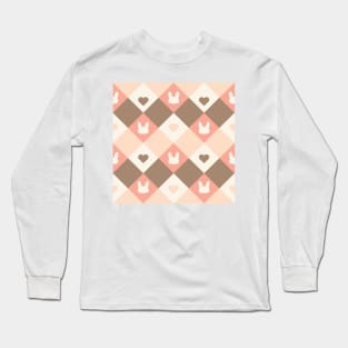 Cute Rabbit Love Pattern Long Sleeve T-Shirt